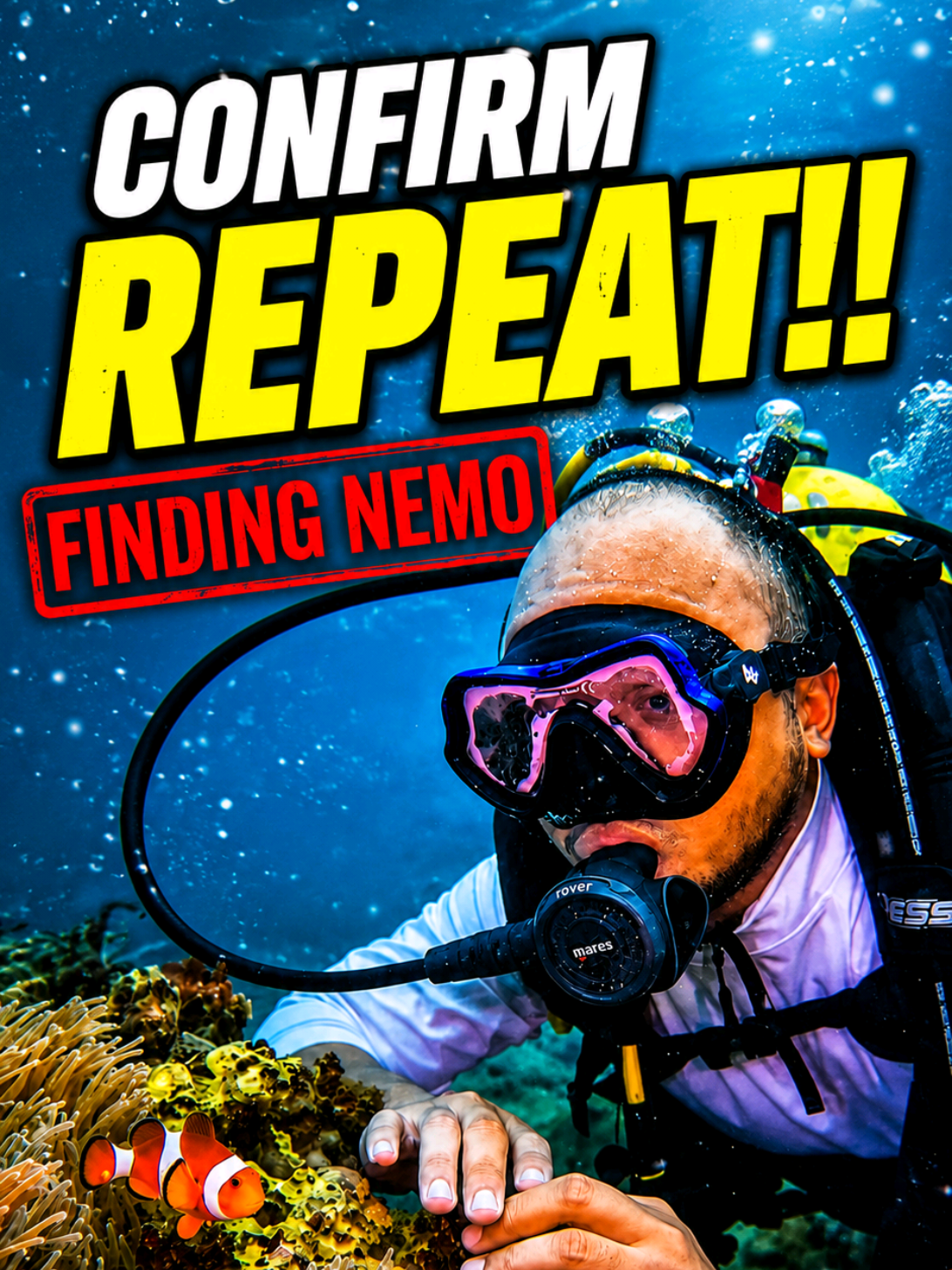 BERITA BAIK KEPADA YANG NAK MULA DSD, NAK TAK HARGA PROMO?  Syaratnya : KOMEN "PROMO LENSA", SAVE DAN REPOST VIDEO INI.  Haa! Discover Scuba Diving by the sea dah lalu newsfeed korang kan?  Mana hari tu komen nak PART 2? Hirup kopi lekas, jom layan menyel